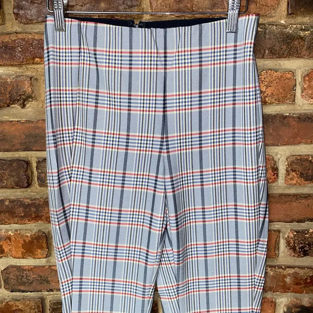 Rag & Bone Simone Checked Plaid Woven Stretch Skinny Pants Women's Size 2